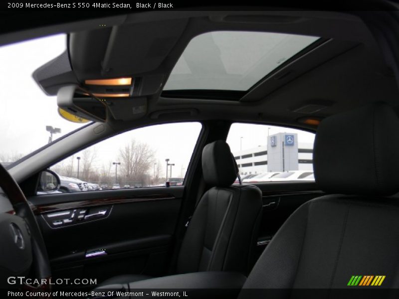 Black / Black 2009 Mercedes-Benz S 550 4Matic Sedan