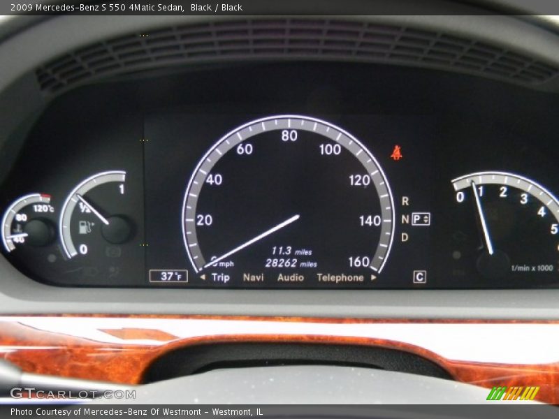Black / Black 2009 Mercedes-Benz S 550 4Matic Sedan
