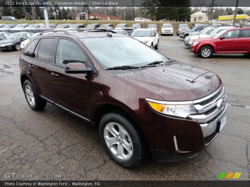 Cinnamon Metallic / Charcoal Black 2012 Ford Edge SEL AWD