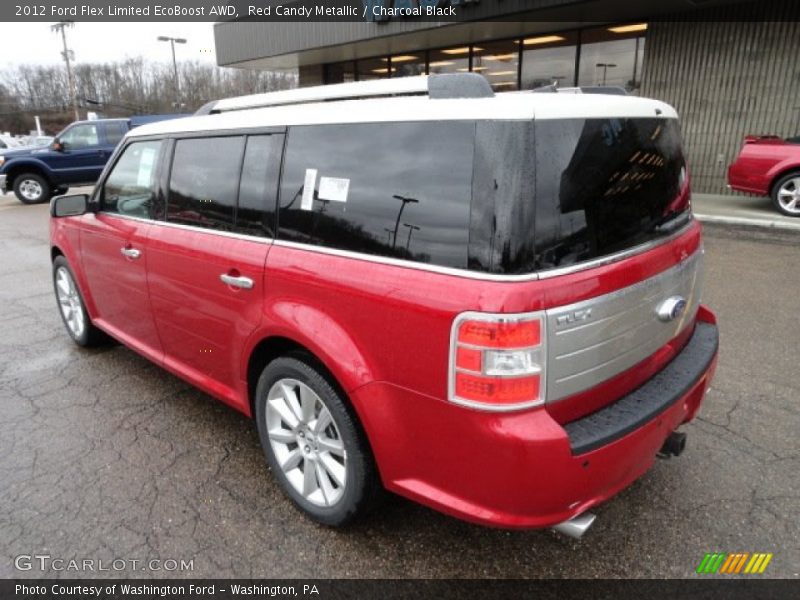 Red Candy Metallic / Charcoal Black 2012 Ford Flex Limited EcoBoost AWD