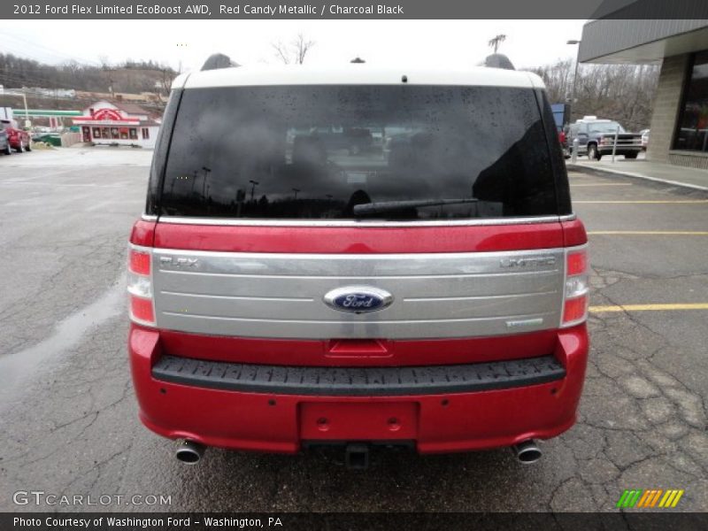Red Candy Metallic / Charcoal Black 2012 Ford Flex Limited EcoBoost AWD