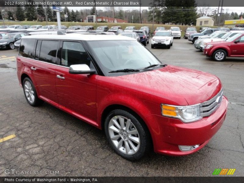 Red Candy Metallic / Charcoal Black 2012 Ford Flex Limited EcoBoost AWD
