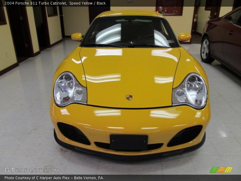 Speed Yellow / Black 2004 Porsche 911 Turbo Cabriolet