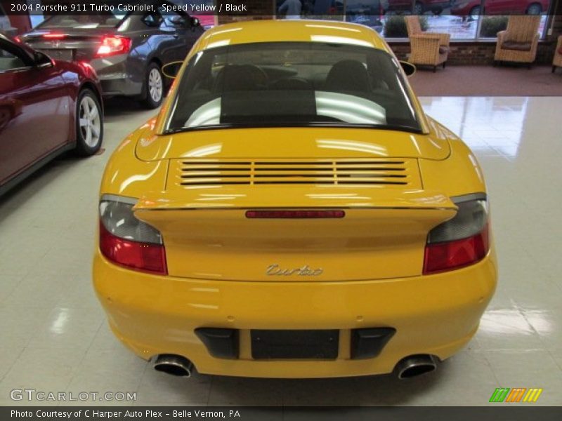 Speed Yellow / Black 2004 Porsche 911 Turbo Cabriolet