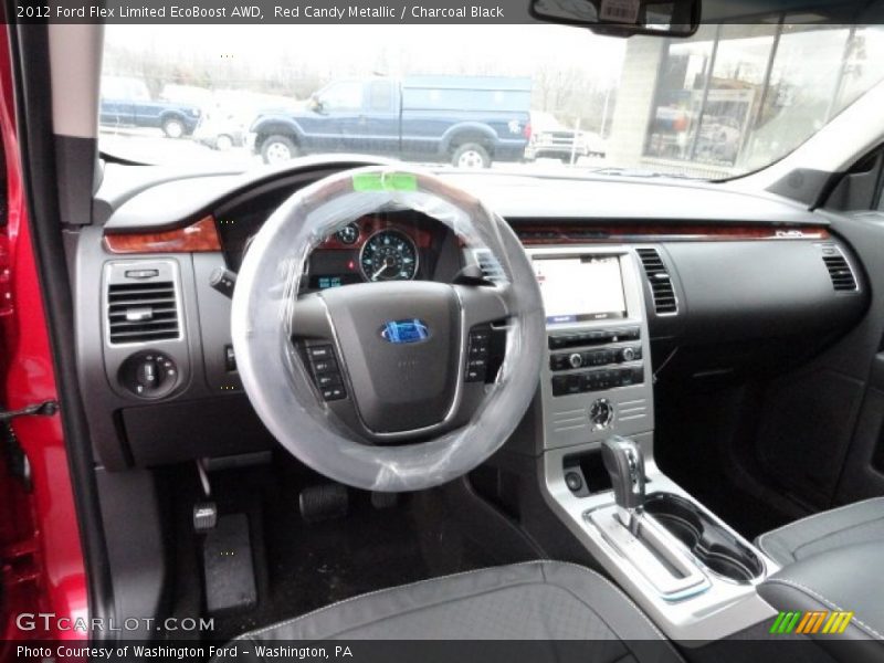 Red Candy Metallic / Charcoal Black 2012 Ford Flex Limited EcoBoost AWD