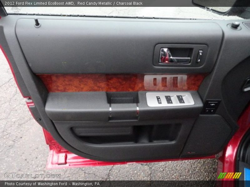 Red Candy Metallic / Charcoal Black 2012 Ford Flex Limited EcoBoost AWD