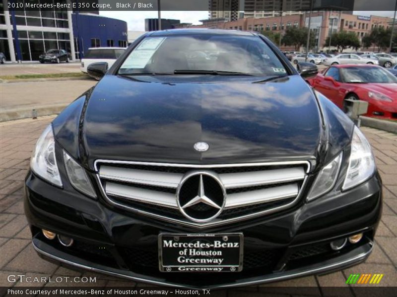 Black / Black 2010 Mercedes-Benz E 350 Coupe