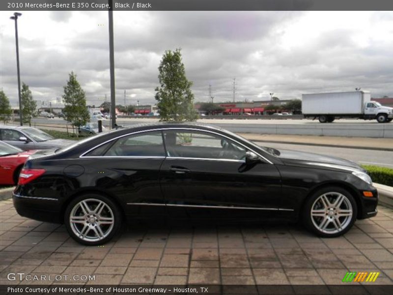 Black / Black 2010 Mercedes-Benz E 350 Coupe