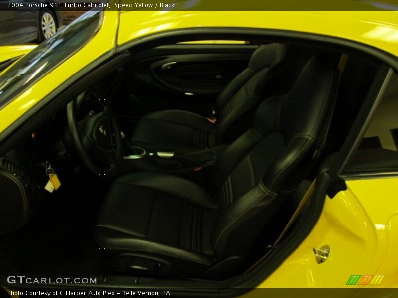 Speed Yellow / Black 2004 Porsche 911 Turbo Cabriolet