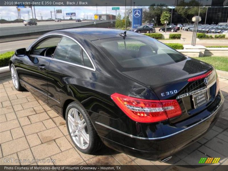 Black / Black 2010 Mercedes-Benz E 350 Coupe