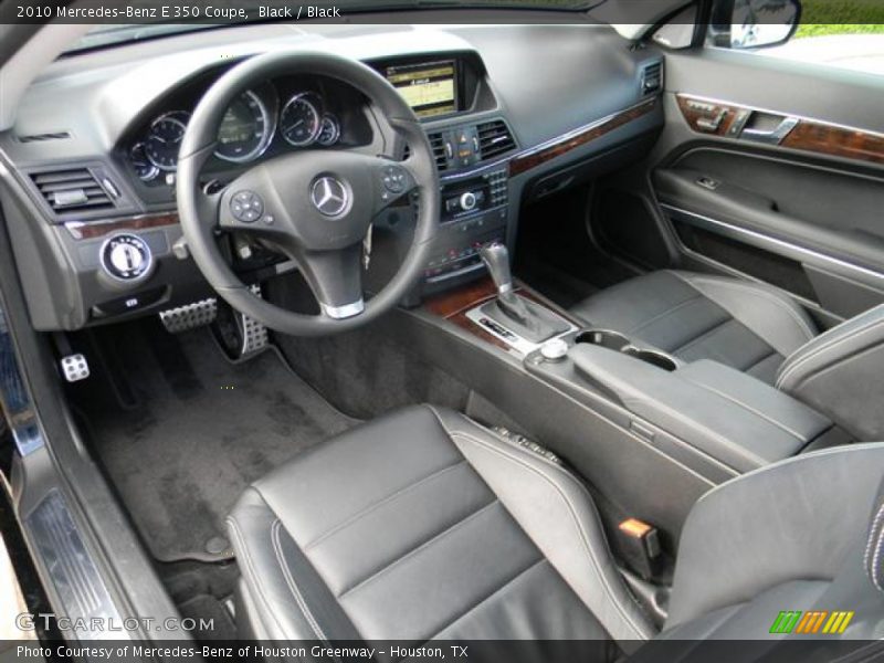 Black / Black 2010 Mercedes-Benz E 350 Coupe