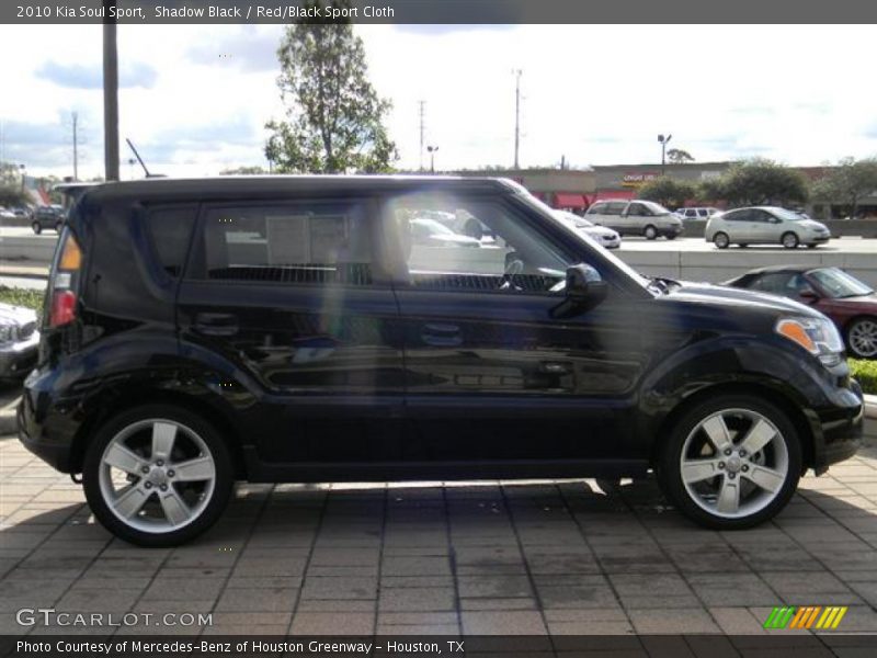 Shadow Black / Red/Black Sport Cloth 2010 Kia Soul Sport