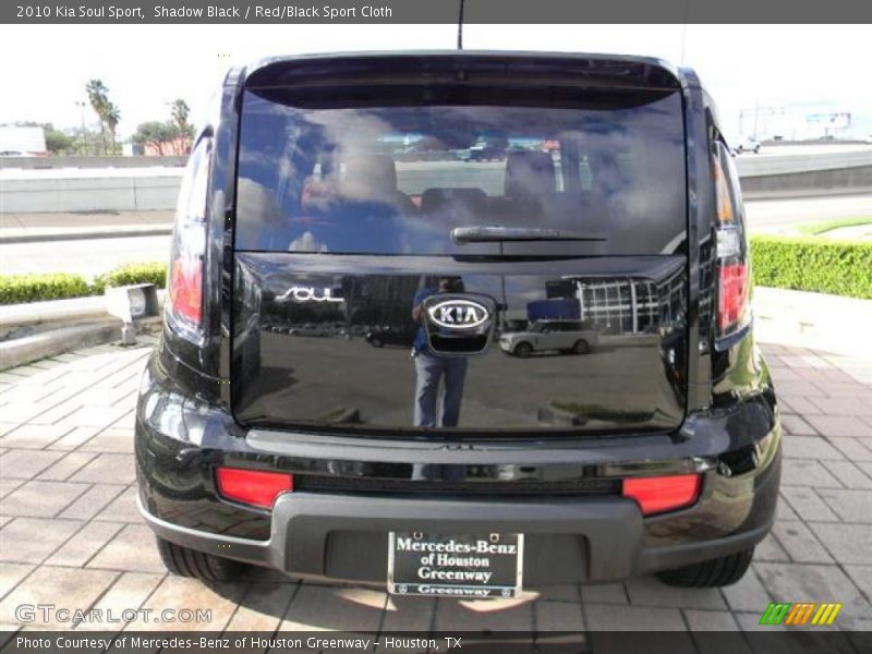 Shadow Black / Red/Black Sport Cloth 2010 Kia Soul Sport