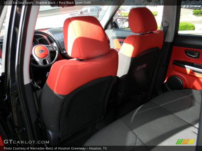 Shadow Black / Red/Black Sport Cloth 2010 Kia Soul Sport