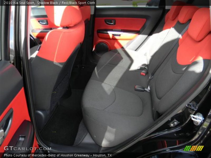 Shadow Black / Red/Black Sport Cloth 2010 Kia Soul Sport