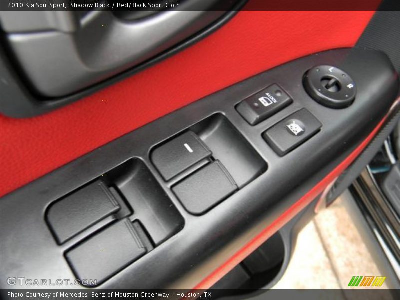 Shadow Black / Red/Black Sport Cloth 2010 Kia Soul Sport