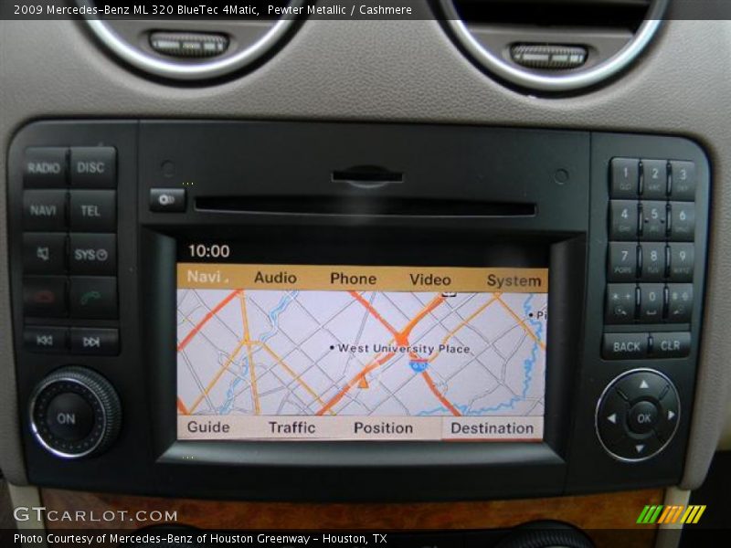 Navigation of 2009 ML 320 BlueTec 4Matic