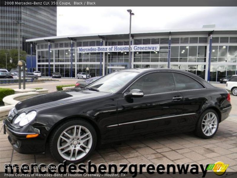 Black / Black 2008 Mercedes-Benz CLK 350 Coupe