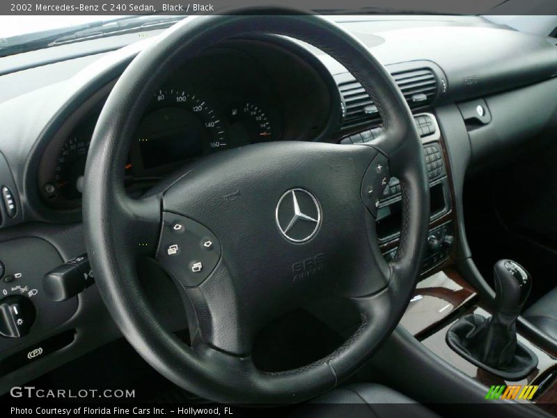 Black / Black 2002 Mercedes-Benz C 240 Sedan