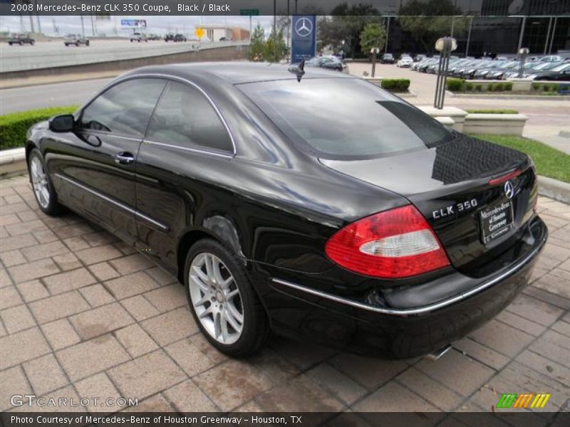 Black / Black 2008 Mercedes-Benz CLK 350 Coupe