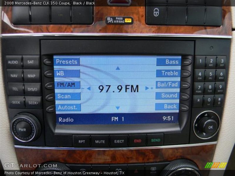 Black / Black 2008 Mercedes-Benz CLK 350 Coupe