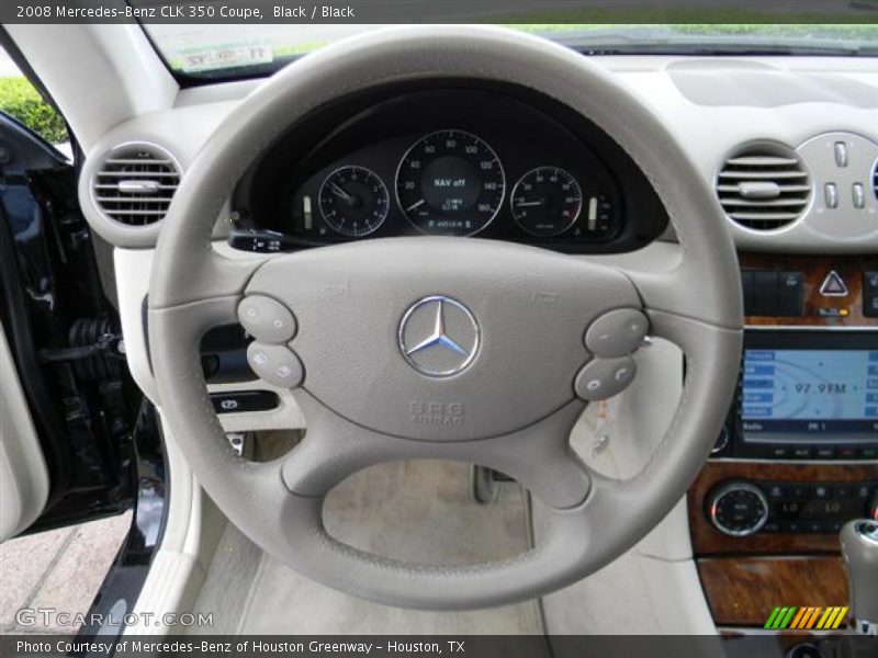 Black / Black 2008 Mercedes-Benz CLK 350 Coupe