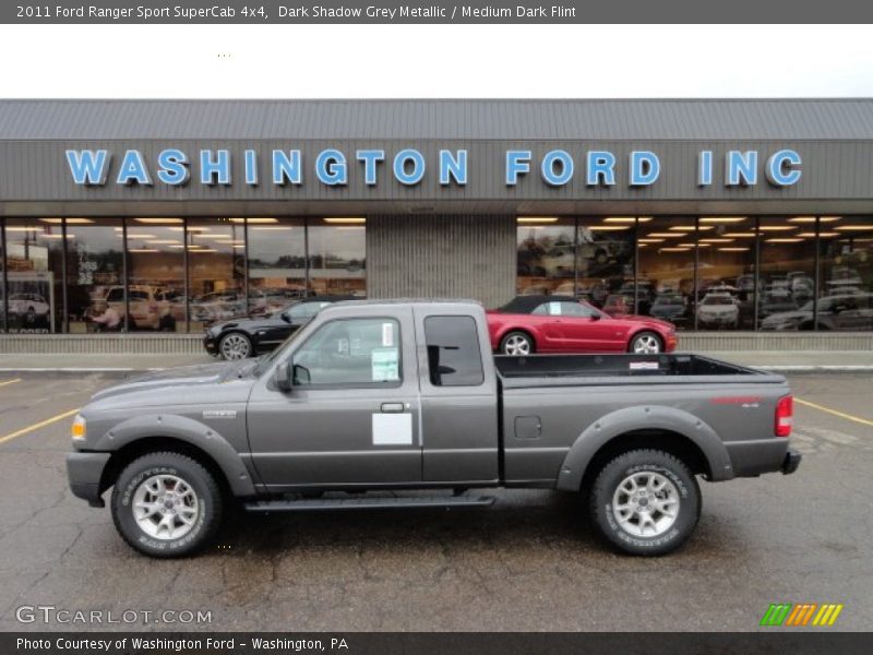 Dark Shadow Grey Metallic / Medium Dark Flint 2011 Ford Ranger Sport SuperCab 4x4