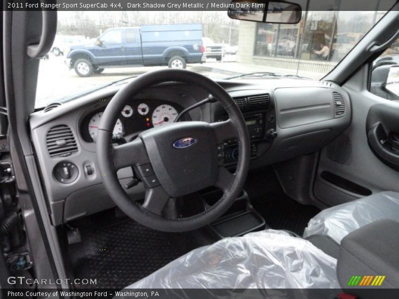 Dark Shadow Grey Metallic / Medium Dark Flint 2011 Ford Ranger Sport SuperCab 4x4