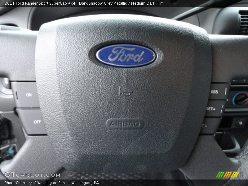 Dark Shadow Grey Metallic / Medium Dark Flint 2011 Ford Ranger Sport SuperCab 4x4
