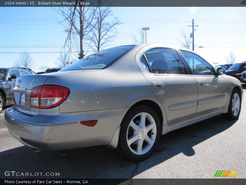 Brilliant Silver Metallic / Beige 2004 Infiniti I 35