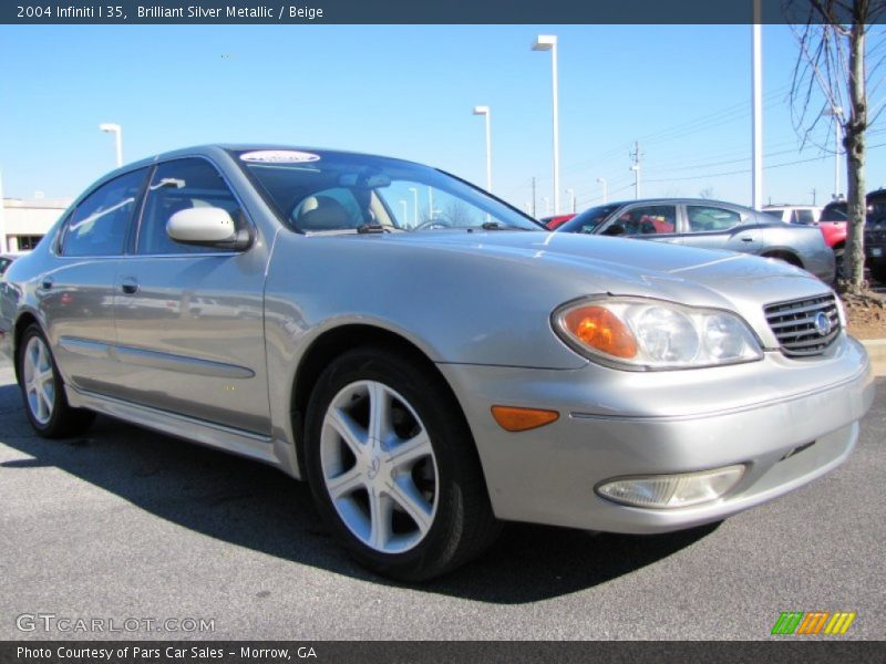 Brilliant Silver Metallic / Beige 2004 Infiniti I 35