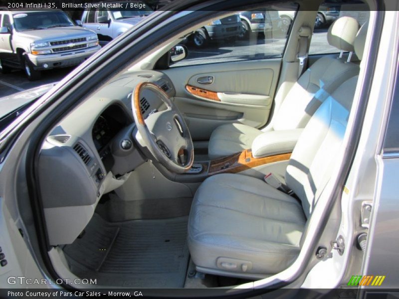 Brilliant Silver Metallic / Beige 2004 Infiniti I 35