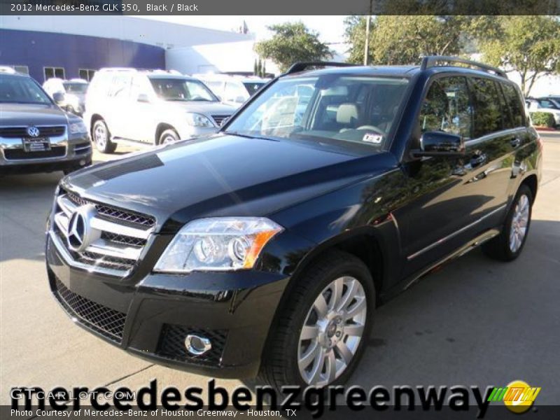 Black / Black 2012 Mercedes-Benz GLK 350