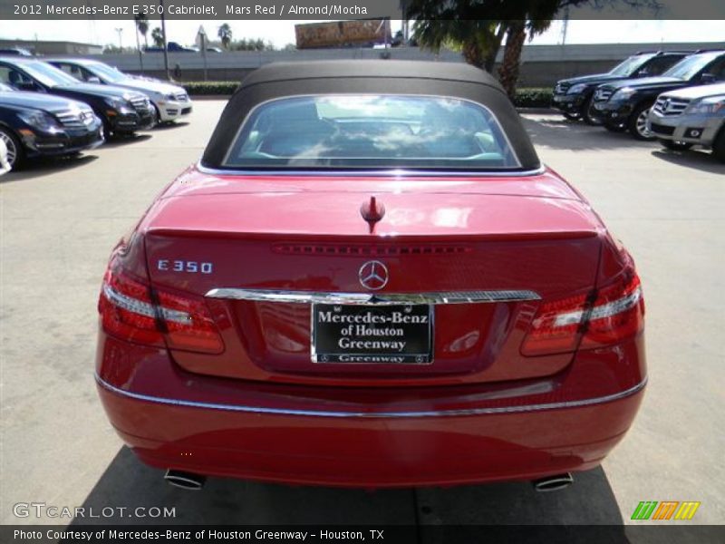 Mars Red / Almond/Mocha 2012 Mercedes-Benz E 350 Cabriolet