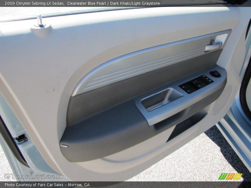 Clearwater Blue Pearl / Dark Khaki/Light Graystone 2009 Chrysler Sebring LX Sedan