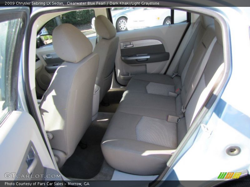 Clearwater Blue Pearl / Dark Khaki/Light Graystone 2009 Chrysler Sebring LX Sedan