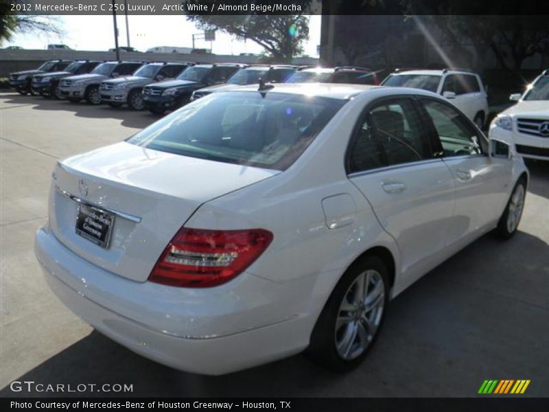 Arctic White / Almond Beige/Mocha 2012 Mercedes-Benz C 250 Luxury