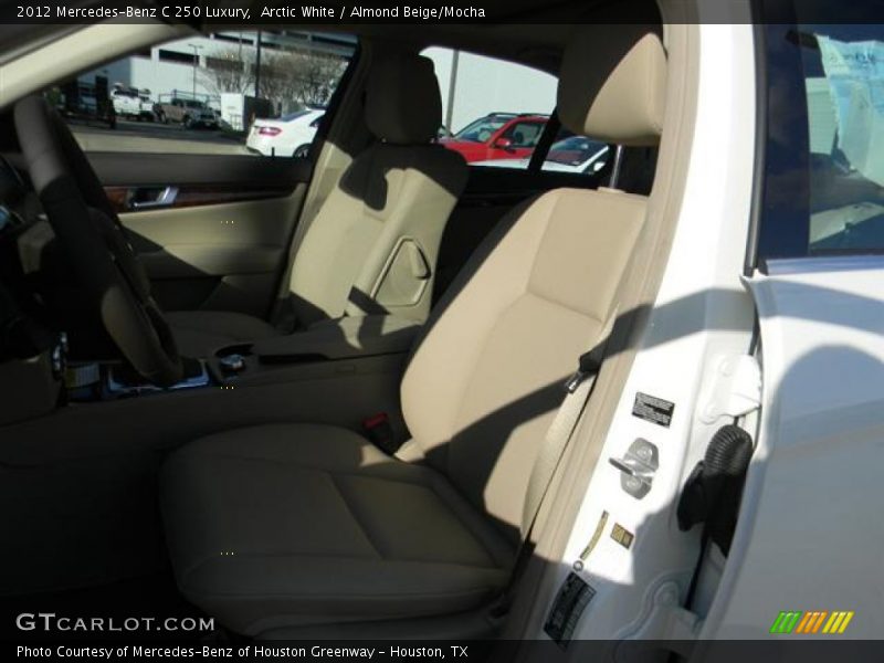 Arctic White / Almond Beige/Mocha 2012 Mercedes-Benz C 250 Luxury