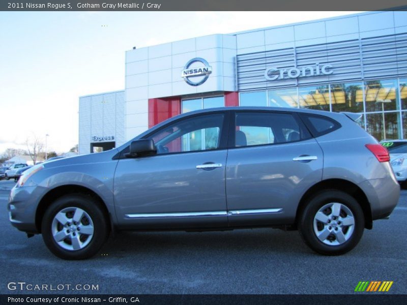 Gotham Gray Metallic / Gray 2011 Nissan Rogue S