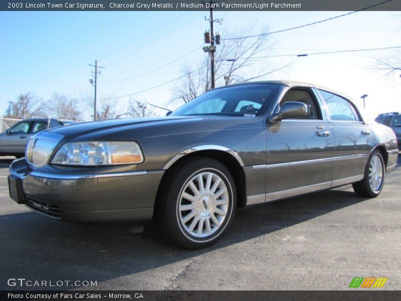 Charcoal Grey Metallic / Medium Dark Parchment/Light Parchment 2003 Lincoln Town Car Signature