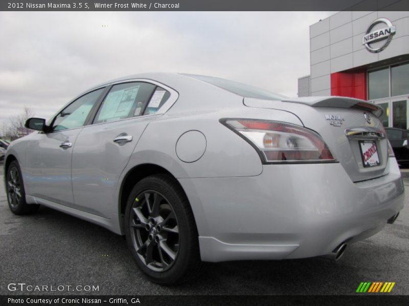 Winter Frost White / Charcoal 2012 Nissan Maxima 3.5 S