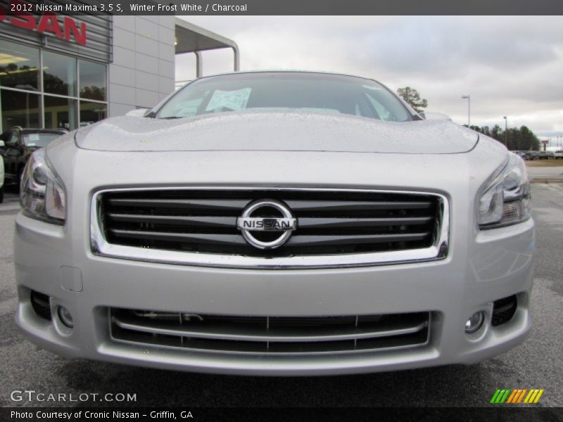 Winter Frost White / Charcoal 2012 Nissan Maxima 3.5 S