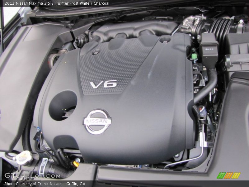 Winter Frost White / Charcoal 2012 Nissan Maxima 3.5 S