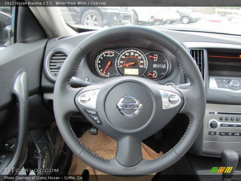 Winter Frost White / Charcoal 2012 Nissan Maxima 3.5 S