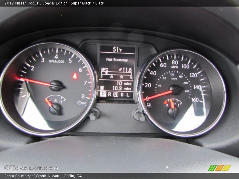 Super Black / Black 2012 Nissan Rogue S Special Edition
