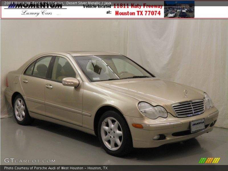 Desert Silver Metallic / Java 2004 Mercedes-Benz C 240 Sedan