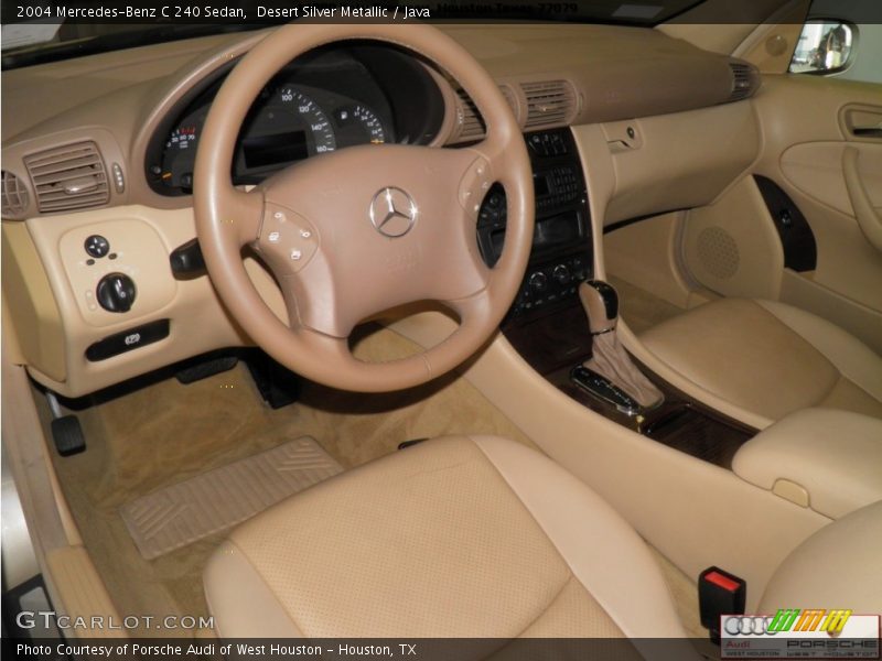 Desert Silver Metallic / Java 2004 Mercedes-Benz C 240 Sedan