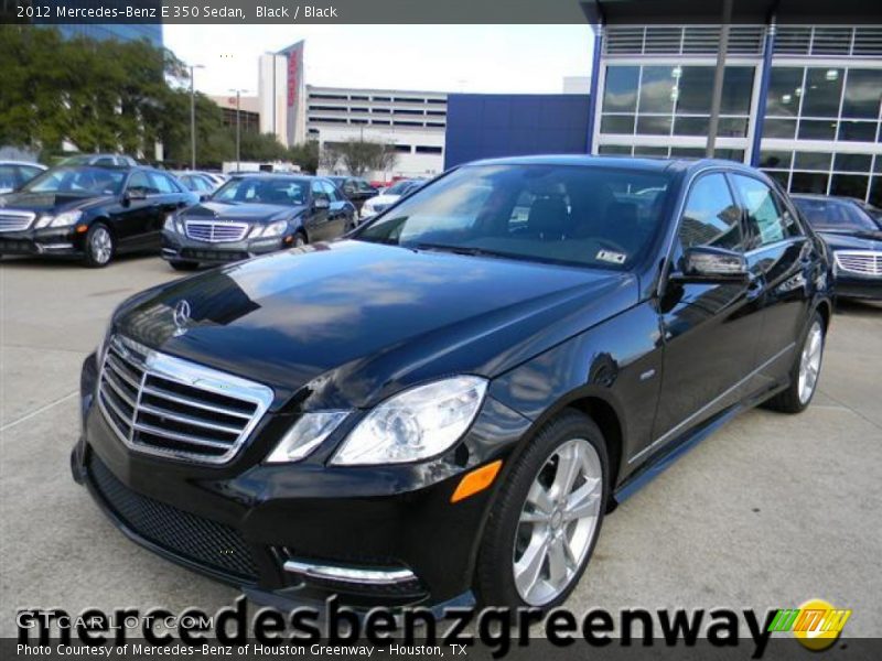 Black / Black 2012 Mercedes-Benz E 350 Sedan