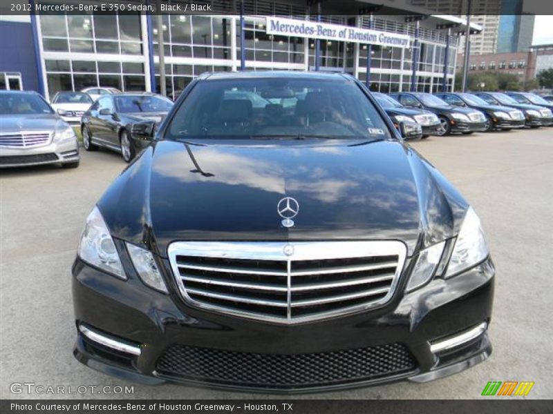 Black / Black 2012 Mercedes-Benz E 350 Sedan
