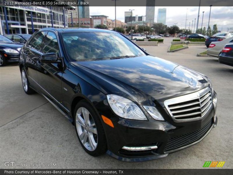 Black / Black 2012 Mercedes-Benz E 350 Sedan